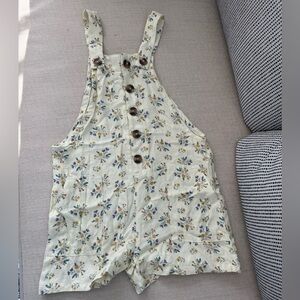 FabKids Floral Romper / Shortalls – Size S (6/7)